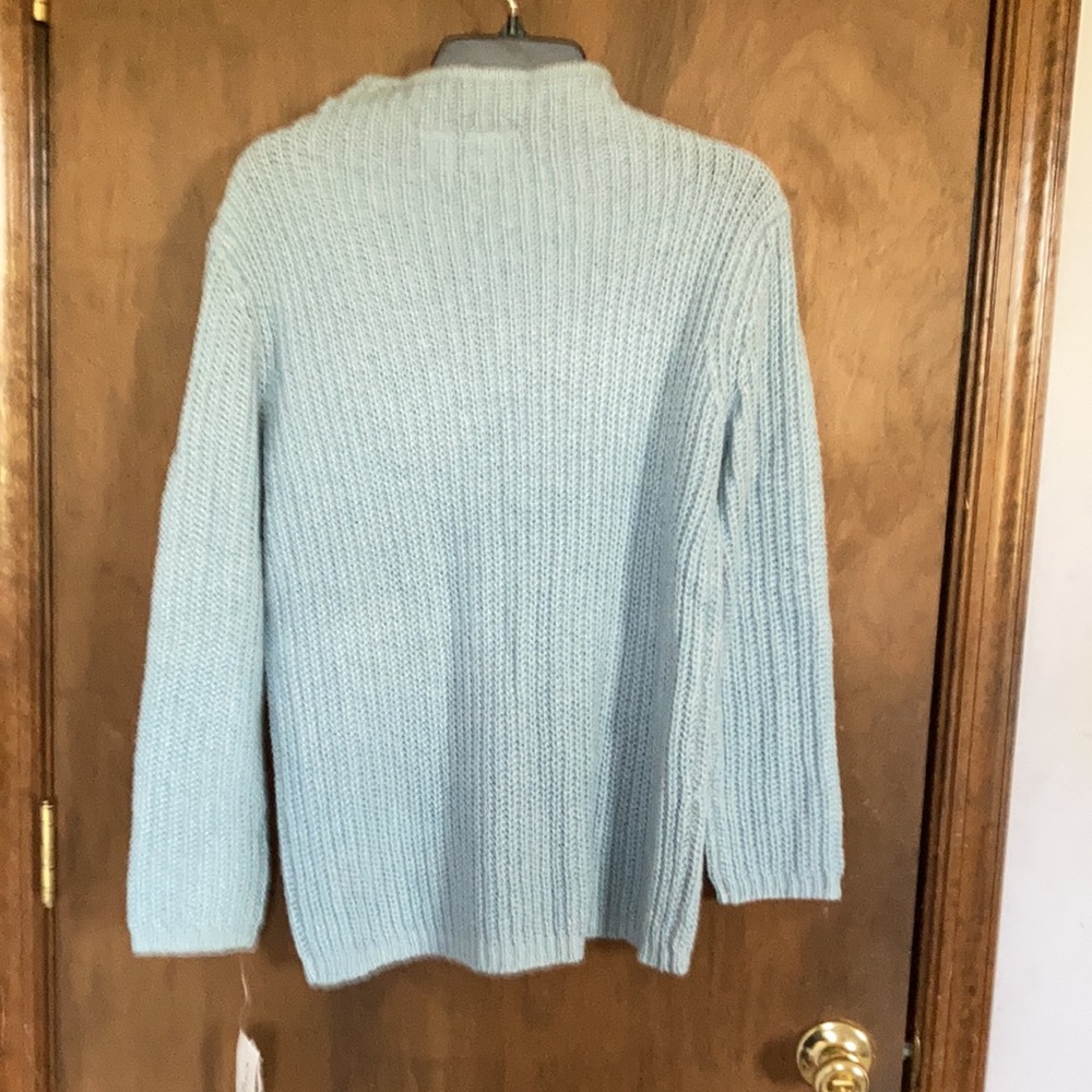 Y2K Vintage pastel blue pullover sweater 6% wool 5% mohair - Picture 17 of 17